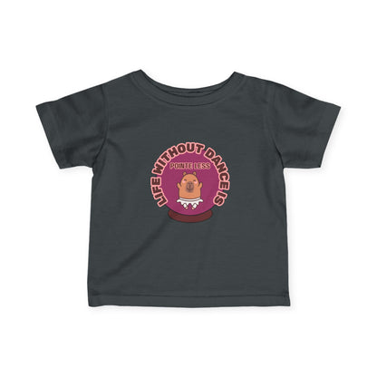 "Life Without Dance is Pointeless" Infant Fine Jersey Tee – Cute Dancing Capybara Baby Dance T-Shirt for Animal-Loving Tiny Movers
