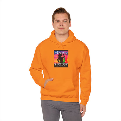 "Line Dancer, Get Your Boots in Line" Western-Inspired Graphic – Unisex Heavy Blend™ Hooded Sweatshirt