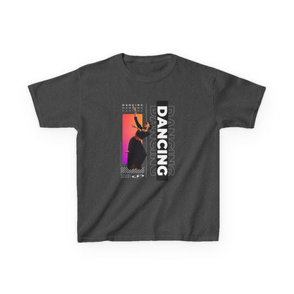 “Dancing” Youth Short Sleeve T-Shirt – Streetwear-Inspired Female Dancer Design – Trendy Kids Dance Graphic Tee