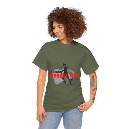 "Ain’t Nobody Messin’ With My Click" Tap Dance Tee – Unisex Heavy Cotton T-Shirt with Taps & Dancer Graphic