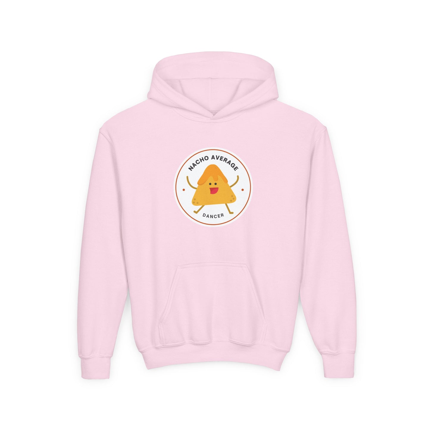 "Nacho Average Dancer" Youth Hooded Sweatshirt – Funny Dance Pun Nacho Graphic Hoodie for Kids and Teens