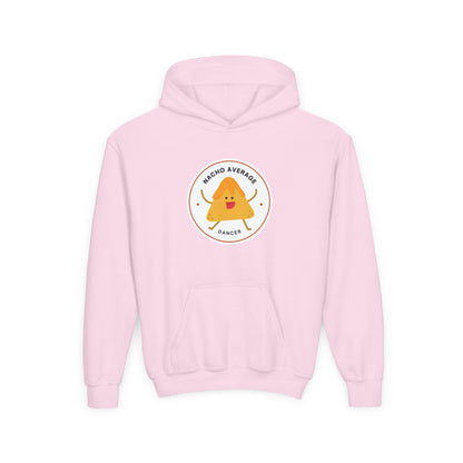 "Nacho Average Dancer" Youth Hooded Sweatshirt – Funny Dance Pun Nacho Graphic Hoodie for Kids and Teens