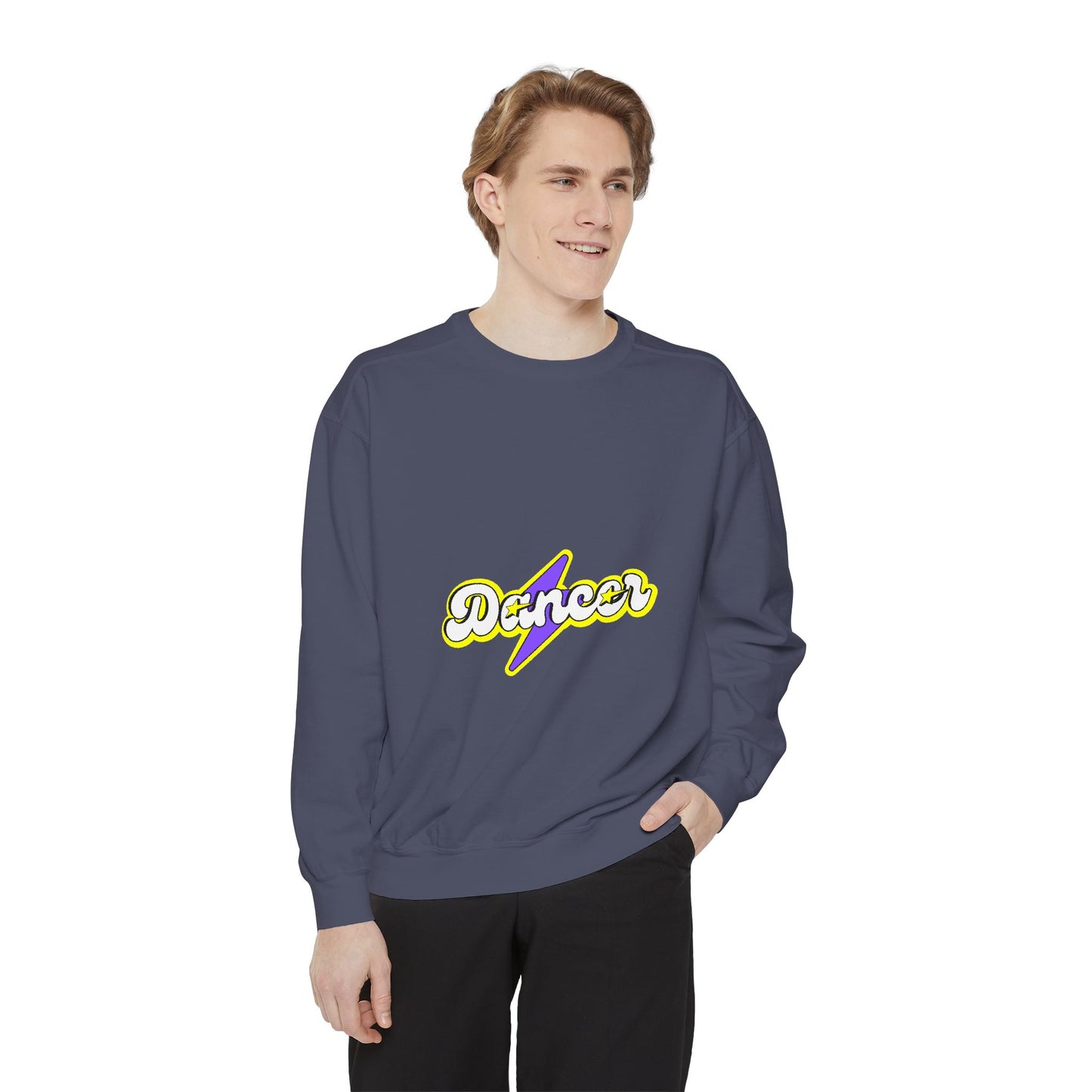 "Dancer" Unisex Lightweight Crewneck Sweatshirt – Superhero-Inspired Graphic Pullover for Dance Lovers & Performers