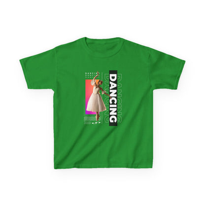 “Dancing” Youth Short Sleeve T-Shirt – Streetwear-Inspired Female Dancer Graphic – Trendy Kids Dance T-Shirt for Girls