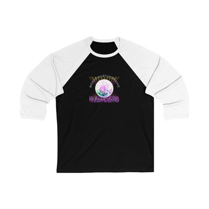 "Boogie, Hustle, Groove - Dancing" Streetwear Dance Graphic – Unisex 3/4 Sleeve Baseball Tee