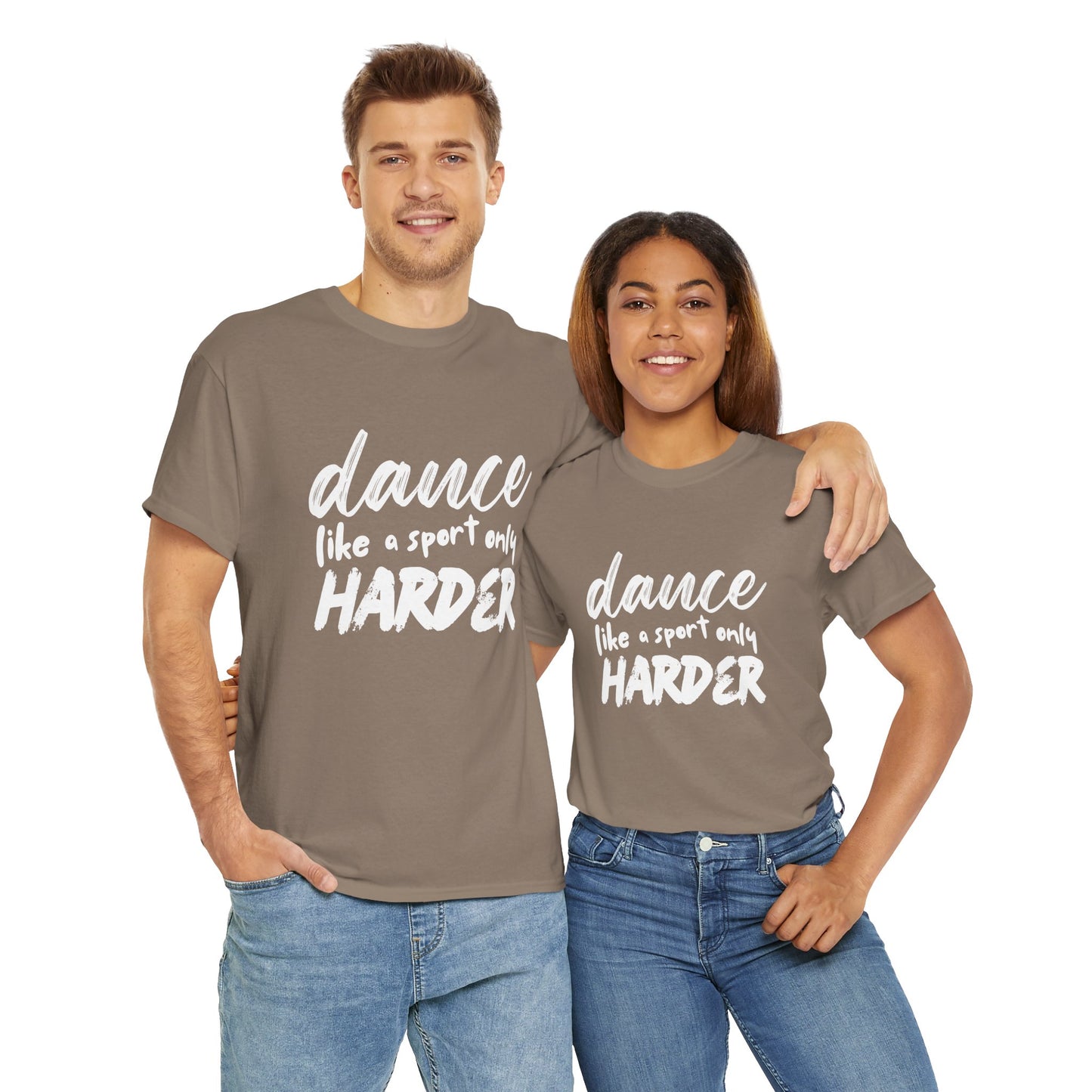 “Dance Like a Sport Only Harder” Unisex Heavy Cotton T-Shirt – Dance-Inspired Graphic Tee for Adults & Kids