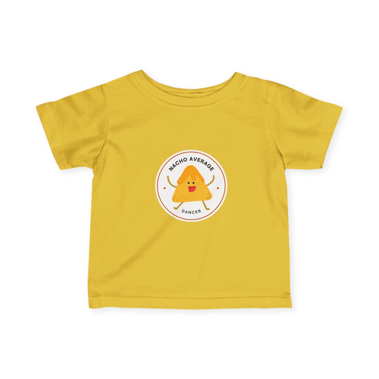 "Nacho Average Dancer" Infant Fine Jersey Tee – Funny Baby Dance T-Shirt with Cute Nacho Graphic for Tiny Movers
