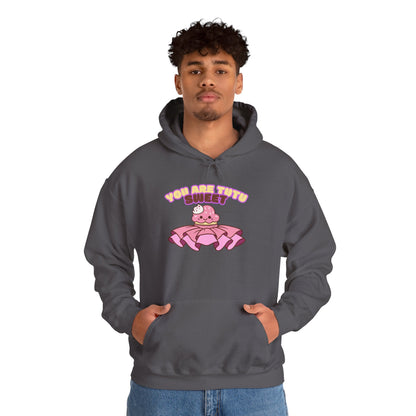 "You Are Tutu Sweet" Unisex Heavy Blend Hooded Sweatshirt – Kawaii Cupcake in Tutu Dance Graphic Hoodie for Adults and Teens