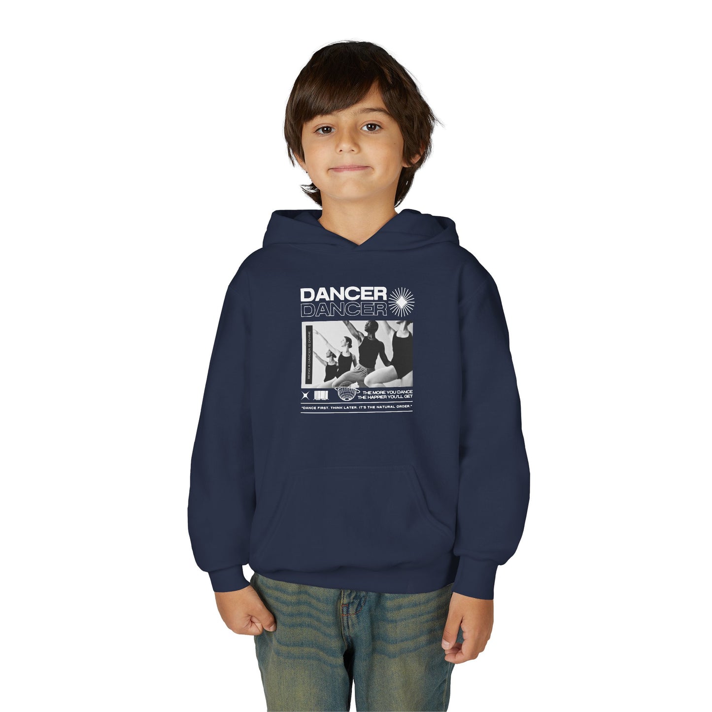 “Dancer” Young Ballet Dancers at the Barre Graphic | Unisex Youth Hoodie – Streetwear-Inspired Ballet Dance Hoodie for Kids & Aspiring Dancers