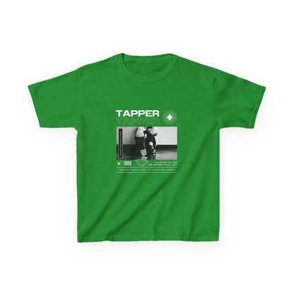 “Tapper” Youth Short Sleeve Tee – Streetwear-Inspired Tap Dance T-Shirt with Tap Shoes Graphic