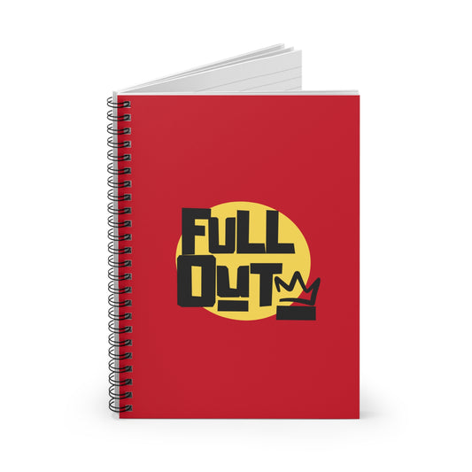 "Full Out" Spiral Notebook – Streetwear Dance Journal for Choreographers, Dancers & Hip Hop Lovers
