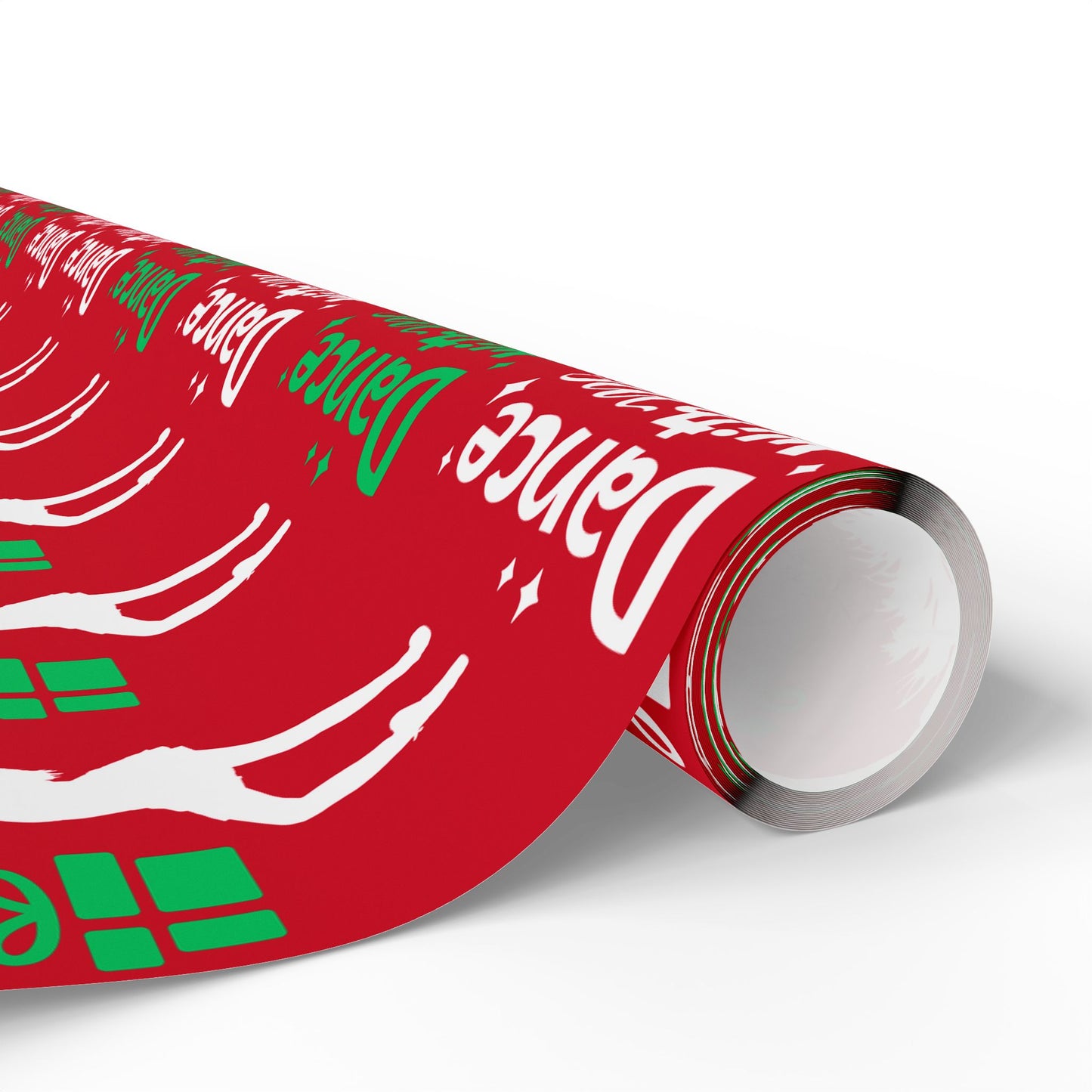 “Dance with Me” Christmas Wrapping Paper – Festive Holiday Gift Wrap with Colorful Dancers & Ballet-Themed Design, Perfect for Dance Lovers and Studios