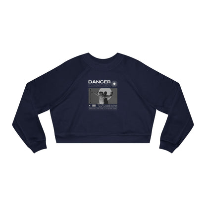 “Dancer” Contemporary Dancer in Spotlight Graphic | Streetwear-Inspired Ballet & Modern Dance Sweatshirt for Dancers & Enthusiasts - Women’s Cropped Sweatshirt