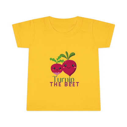 "Turnip the Beet" Toddler Dance T-Shirt – Cute Veggie Graphic Short Sleeve Tee for Kids