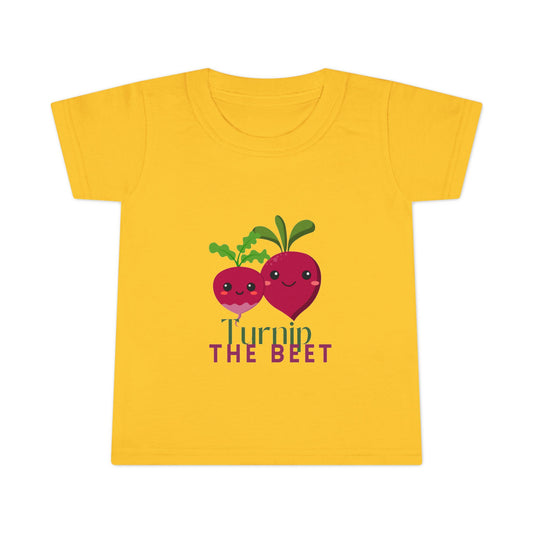 "Turnip the Beet" Toddler Dance T-Shirt – Cute Veggie Graphic Short Sleeve Tee for Kids