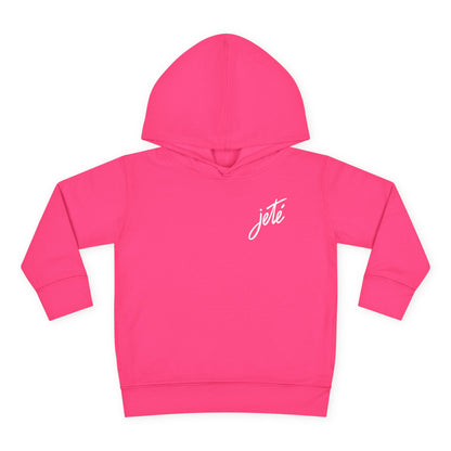 “Jeté” Official  Logo | Ballet & Dance Hoodie for Kids & Young Dance Enthusiasts - Toddler Pullover Hoodie