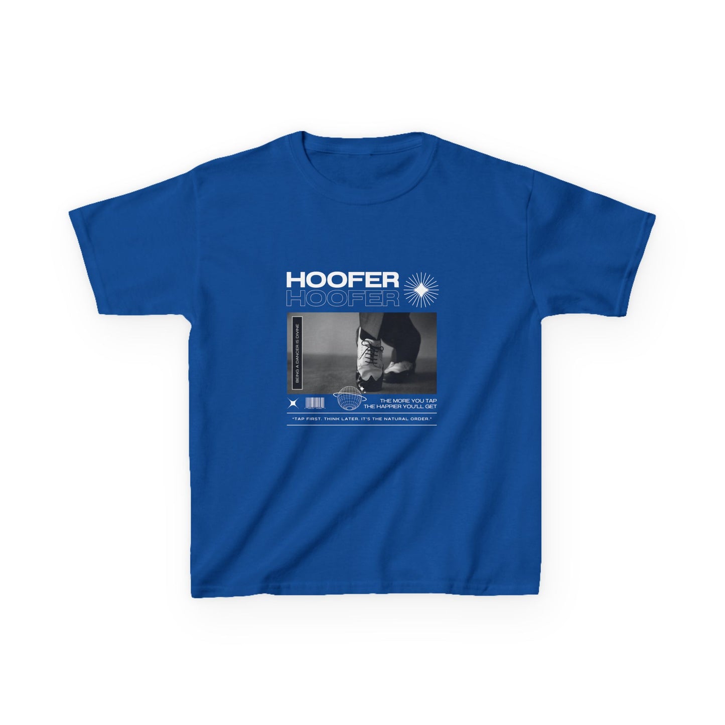 "Hoofer" Youth Short Sleeve Tee – Streetwear Tap Dance Shoes Graphic Kids T-Shirt