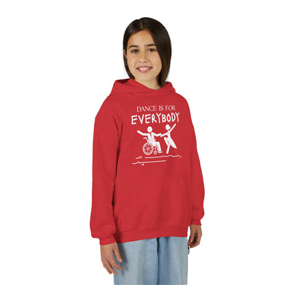 “Dance Is for Everybody” Unisex Youth Hoodie – Inclusive Dance Hoodie for Kids & Teens, Personalized with Name or Studio
