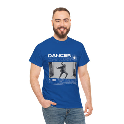 "Dancer "Jazz Pose Unisex Heavy Cotton Tee – Streetwear-Inspired Jazz Dance Graphic T-Shirt for Performers