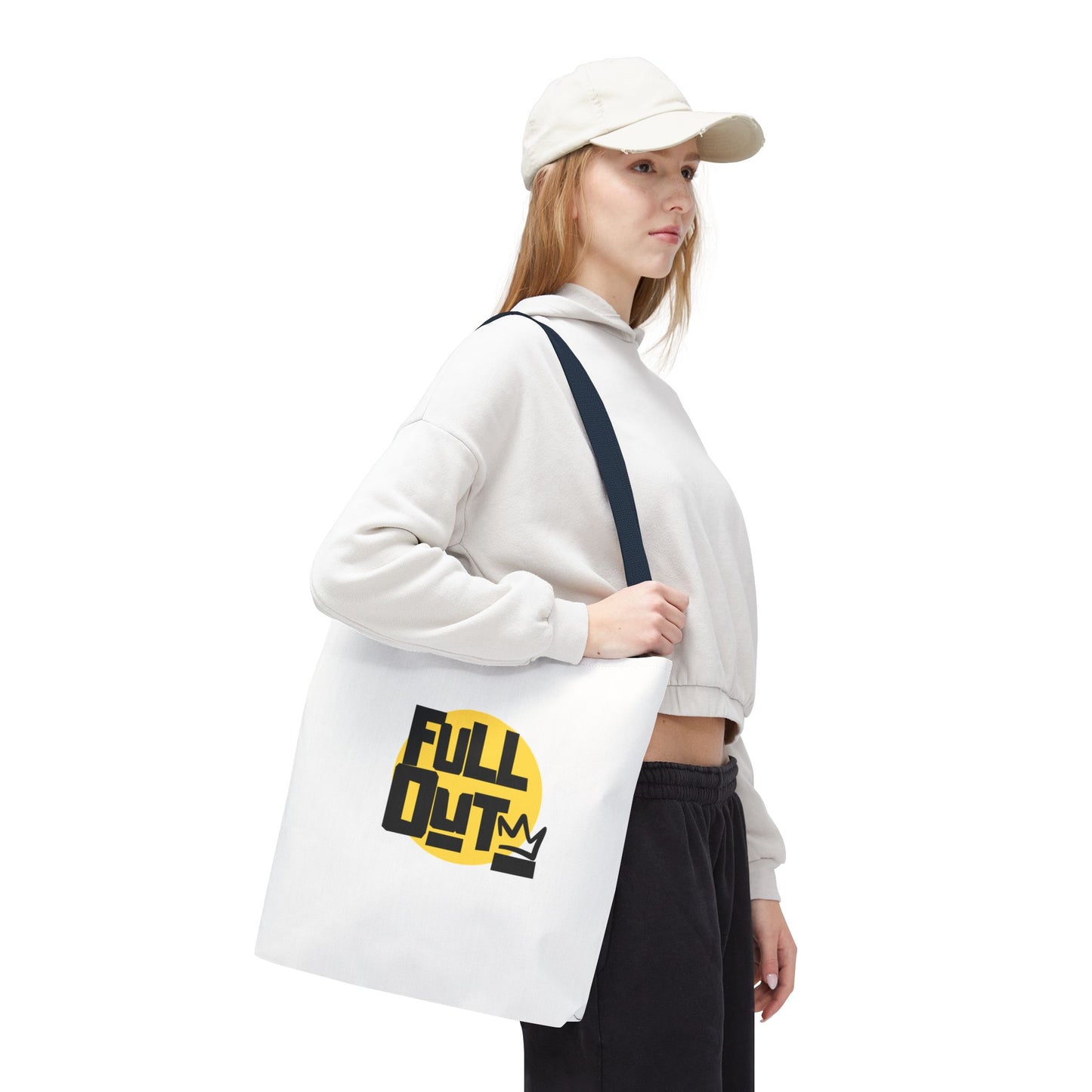 "Full Out" Dance Canvas Tote Bag – Streetwear-Inspired Graphic Dance Bag for Rehearsals, Classes & Everyday Use