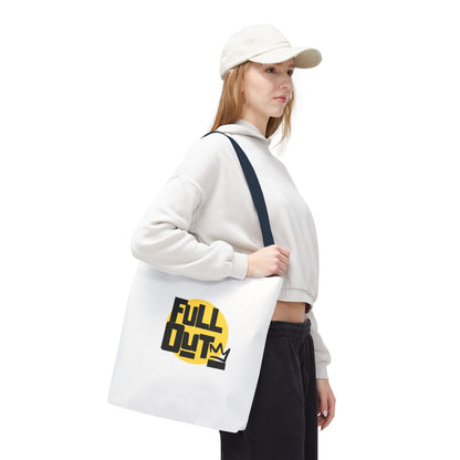 "Full Out" Dance Canvas Tote Bag – Streetwear-Inspired Graphic Dance Bag for Rehearsals, Classes & Everyday Use