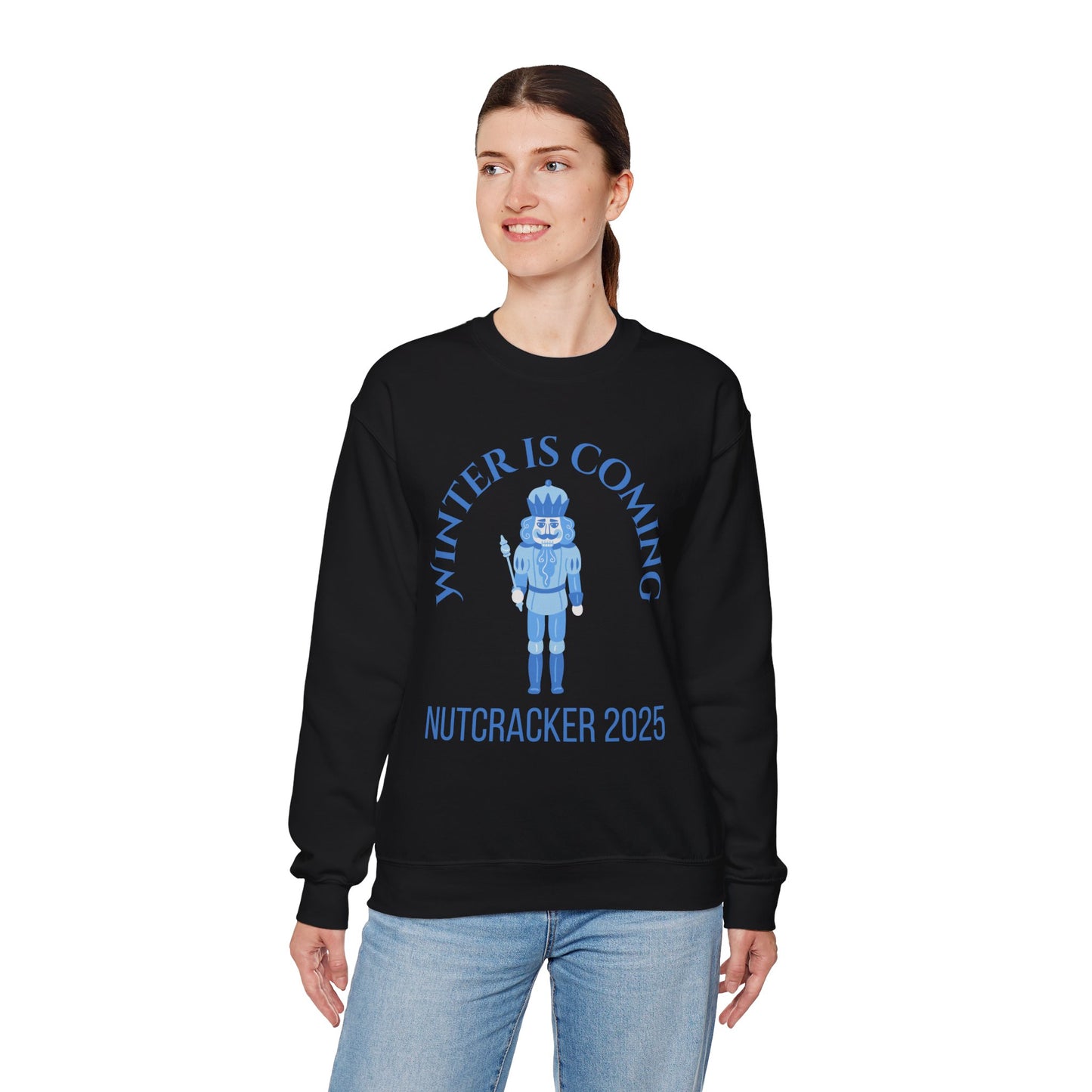 “Winter Is Coming Nutcracker 2025” ADULT Sweatshirt – Unisex Heavy Blend Crewneck | Holiday Dance Sweatshirt for Ballet Dancers