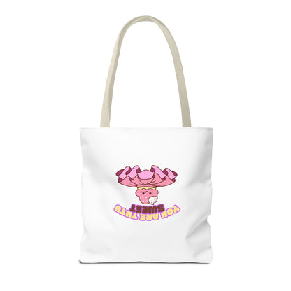 "You Are Tutu Sweet" Kawaii Cupcake Dance Tote Bag – Cute Canvas Bag for Dancers, Dance Moms & Ballet Lovers | Dance Gift Idea