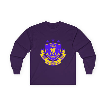 "Jeté Dance Gear" Unisex Long Sleeve Tee – Collegiate-Inspired Dance Shirt for Dancers, Teams & Studio Spirit Wear