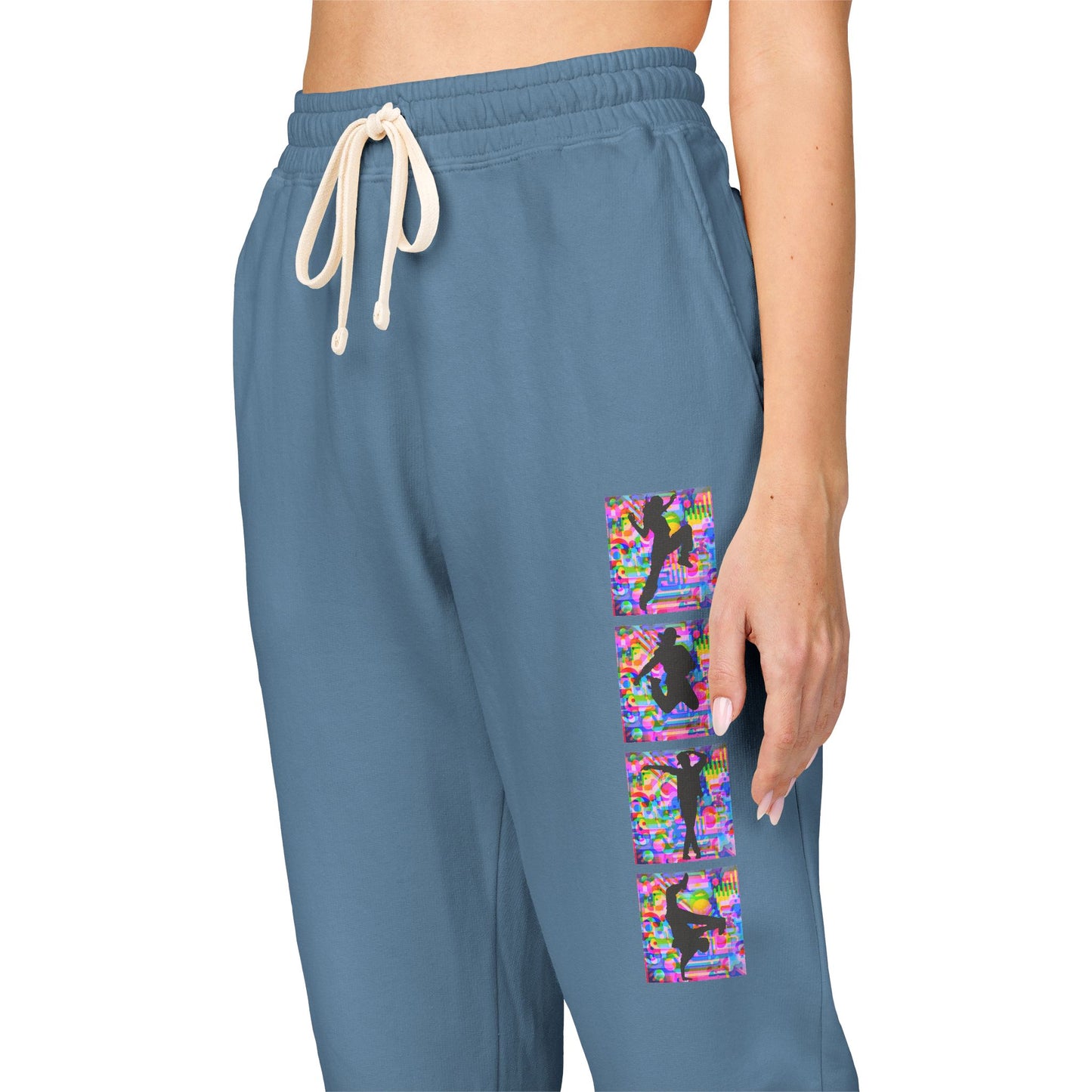 Levels Premium Collection Dancer Sweatpants – Vibrant Unisex Streetwear Joggers with Bold Dancer Silhouette Graphic