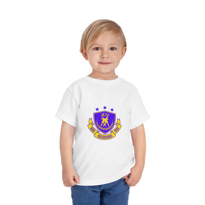 "Jeté Dance Gear" Toddler Dance T-Shirt – Collegiate-Inspired Dancer Graphic Short Sleeve Tee for Kids