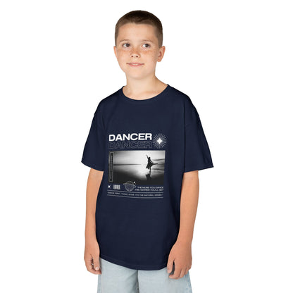 "Dancer" Arabesque on the Beach – Youth Short Sleeve Dance Tee in Streetwear-Inspired Style