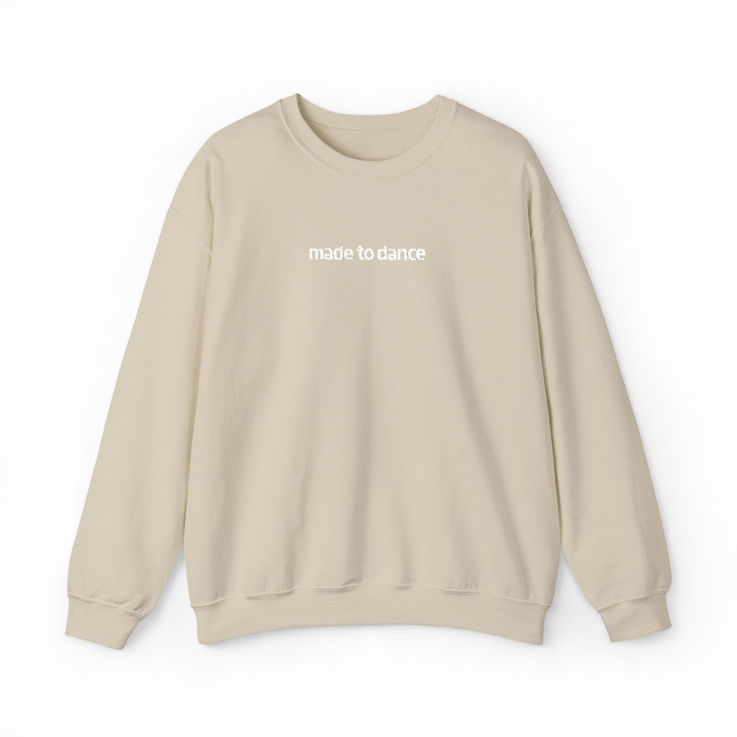 “Made to Dance" Unisex Heavy Blend™ Crewneck Sweatshirt – Embroidered Dance-Inspired Pullover for Adults & Kids