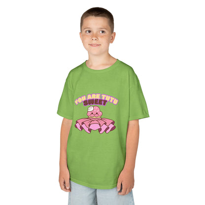 "You Are Tutu Sweet" Youth Short Sleeve Tee – Kawaii Cupcake in Tutu Graphic Dance Shirt for Kids and Ballet Lovers