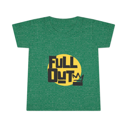 "Full Out" Toddler Dance T-Shirt – Bold Streetwear-Inspired Graphic Short Sleeve Tee for Kids