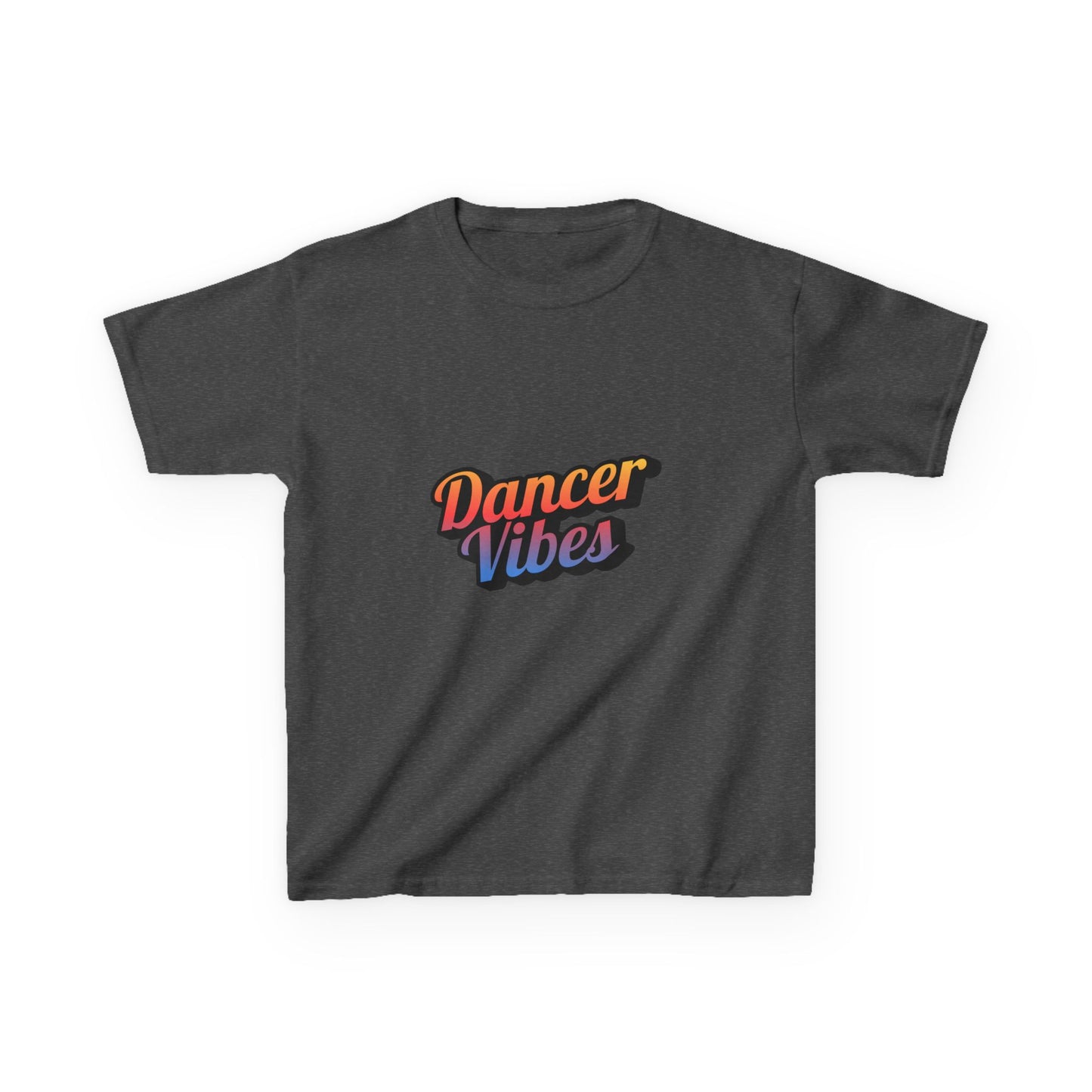 “Dancer Vibes” Colorful Graphic Tee for Kids | Dance-Themed Short Sleeve Shirt - Youth Dance T-Shirt