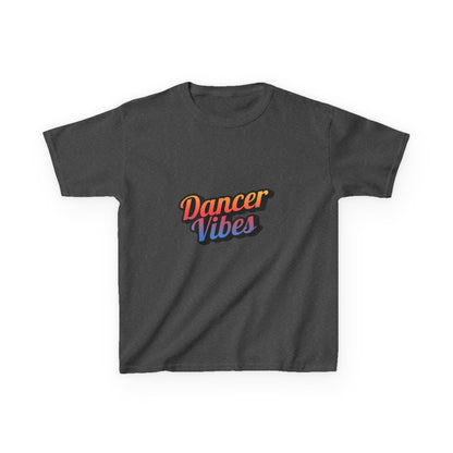“Dancer Vibes” Colorful Graphic Tee for Kids | Dance-Themed Short Sleeve Shirt - Youth Dance T-Shirt