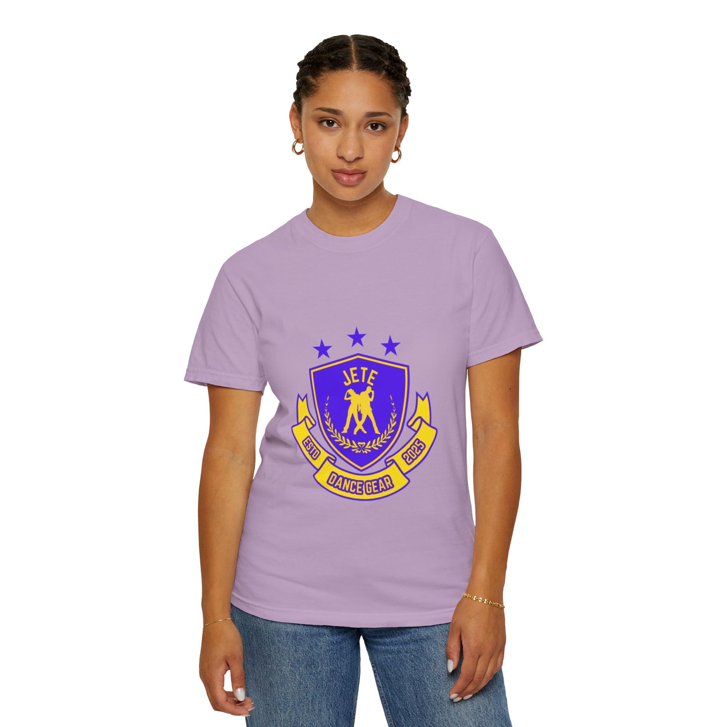 "Jeté Dance Gear" Unisex Garment-Dyed T-Shirt – Collegiate-Style Graphic Tee – Dance Apparel for Dancers & Performers
