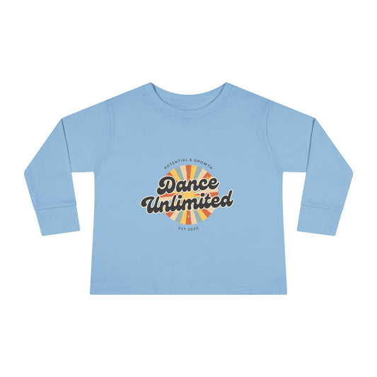 "Dance Unlimited – Potential & Growth" Toddler Dance T-Shirt – Retro Long Sleeve Tee for Kids