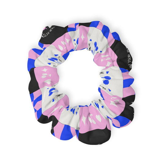 “Dancer – All in Your Attitude” Scrunchie – Retro Dance Hair Accessory with Motivational Graphic