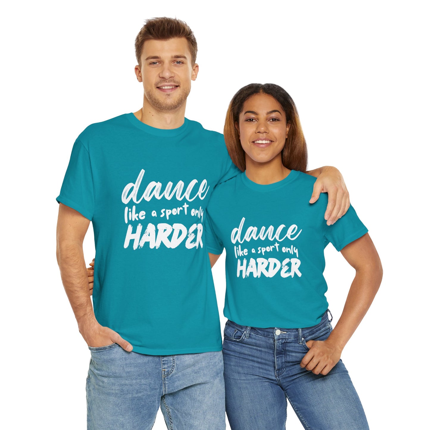 “Dance Like a Sport Only Harder” Unisex Heavy Cotton T-Shirt – Dance-Inspired Graphic Tee for Adults & Kids