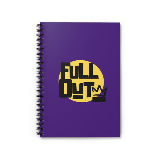 "Full Out" Spiral Notebook – Streetwear Dance Journal for Choreographers, Dancers & Hip Hop Lovers