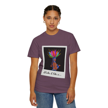 "Shake It Like a Samba Star" Unisex Garment-Dyed Dance T-Shirt – Bold Carnival-Inspired Graphic Tee for Dancers