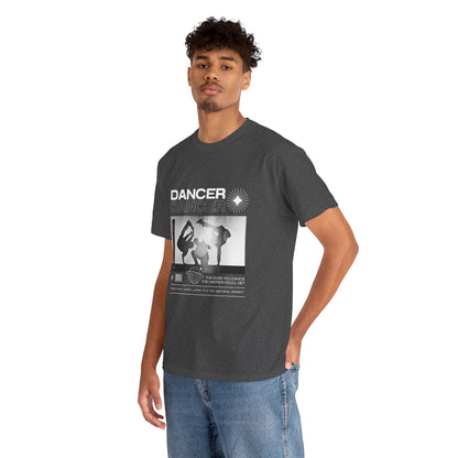 “Dancer” Graphic with Breakdancer Streetwear-Inspired Design | Hip-Hop Dance T-Shirt for Men & Women | Unisex Heavy Cotton Tee