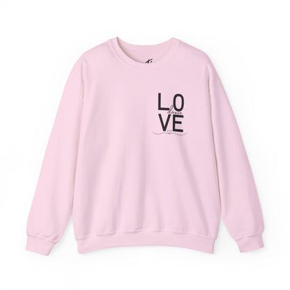 "LOVE Dance" Unisex Crewneck Sweatshirt – Script Letter Graphic Dance Lover Pullover