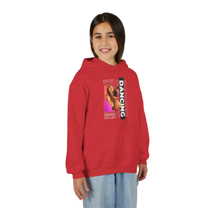 “Dancing” Female Dancer Streetwear Graphic | Unisex Youth Hoodie – Dance Hoodie for Kids & Young Performers