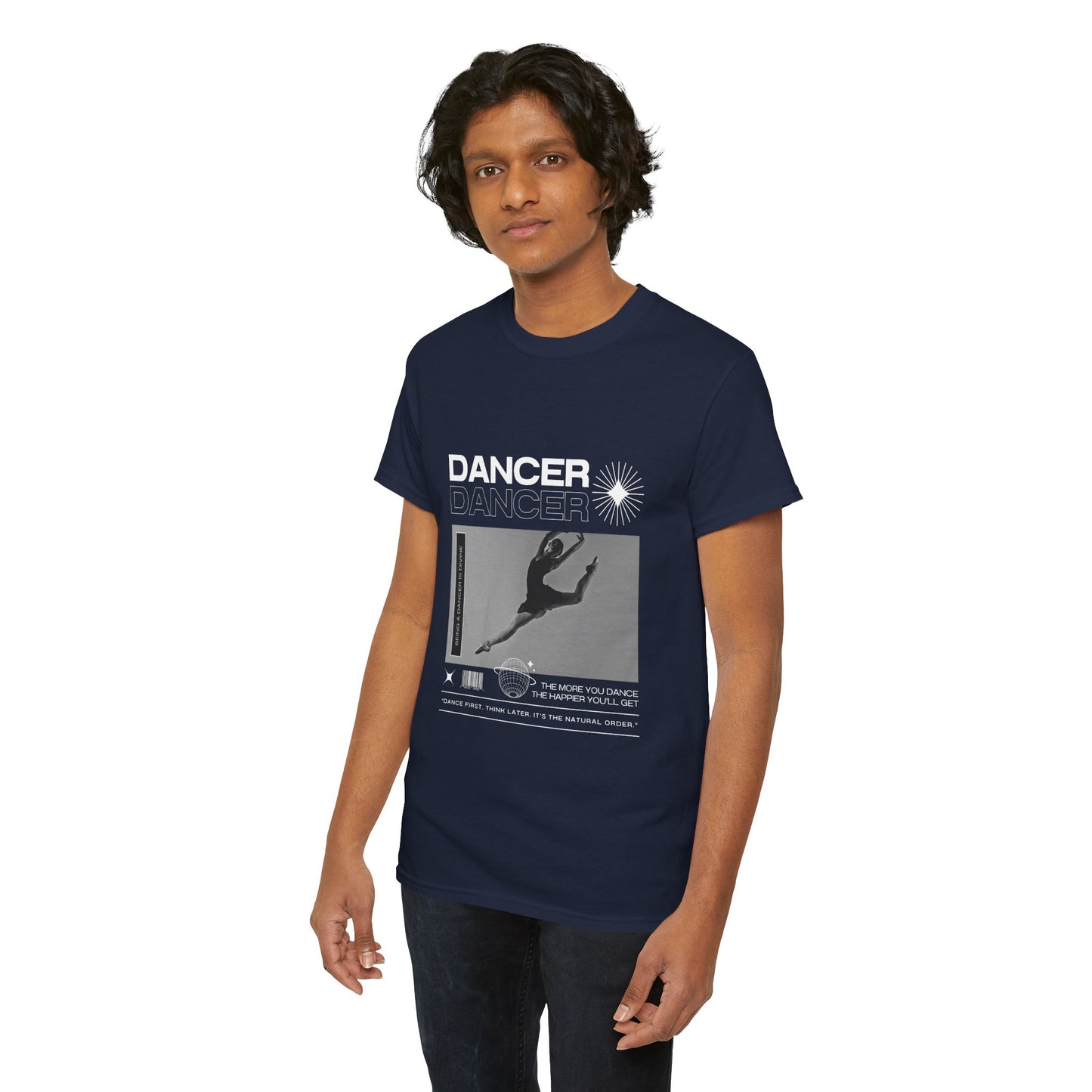“Dancer” Mottos Streetwear Tee – Unisex Heavy Cotton Dance T-Shirt with Bold Graphic