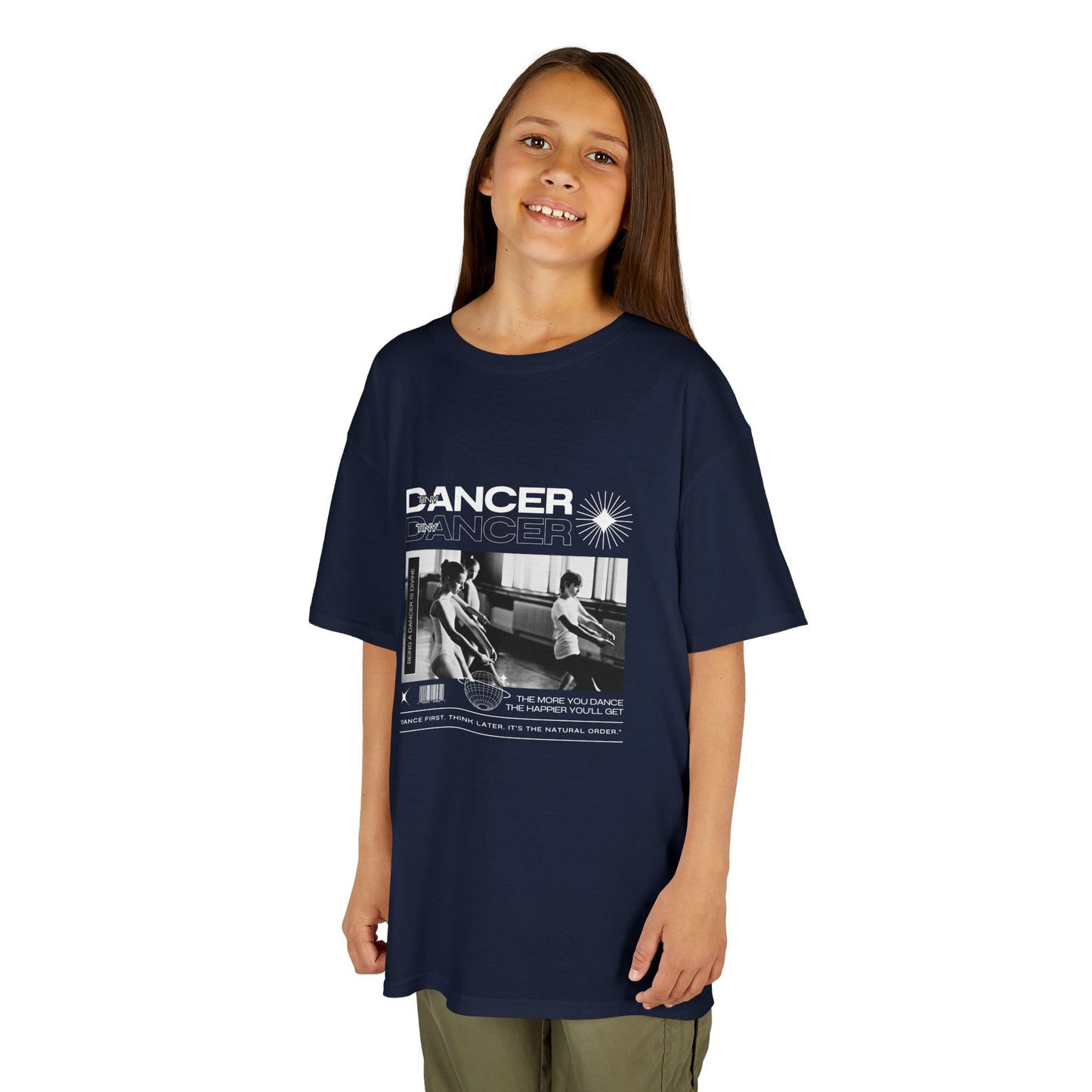 “Dancer” Youth Short Sleeve Tee – Ballet Class Streetwear-Inspired Dance Shirt for Kids