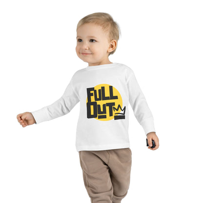 "Full Out" Toddler Dance T-Shirt – Bold Streetwear-Inspired Graphic Long Sleeve Tee for Kids