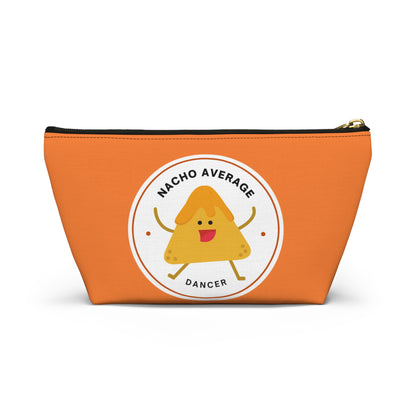 "Nacho Average Dancer" Makeup Bag – Cute Nacho Dance Graphic – Fun Dance-Themed Zipper Pouch for Cosmetics, Accessories & Gifts