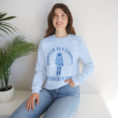 “Winter Is Coming Nutcracker 2025” ADULT Sweatshirt – Unisex Heavy Blend Crewneck | Holiday Dance Sweatshirt for Ballet Dancers